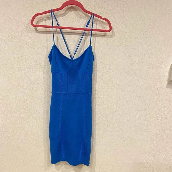 NWT Missguided Cross Front Bodycon Dress Size 12 - Picture 2 of 4